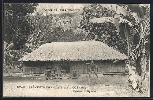 AK Ozeanien, Etablissements Francais de l`Oceanie, Danses Indigènes