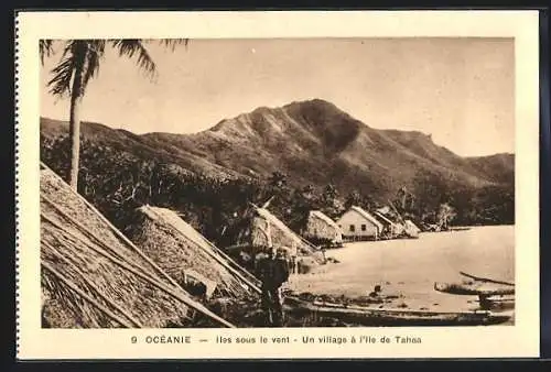 AK Île de Tahaa /Iles sous le vent, Un village