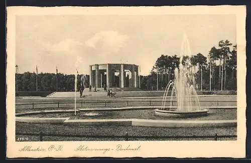 AK Allenstein, Partie am Abstimmungsdenkmal