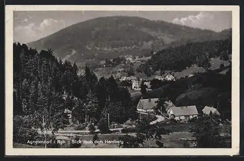 AK Agnetendorf i. Rgb., Blick nach dem Herdberg