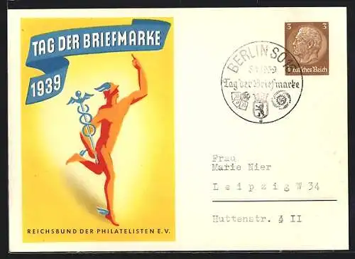 AK Stempel Berlin, Tag der Briefmarke 1939