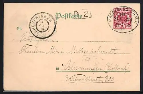 AK Bahnpoststempel Magdeburg-Thale, Zug 379