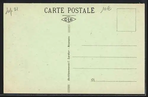 AK Bligny-sur-Ouche, La Tuilerie avec chemin de fer et bâtiments industriels