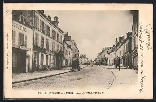 AK Chatillon-sur-Seine, Rue de Chaumont