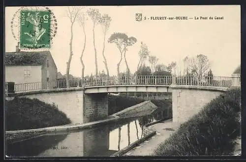 AK Fleurey-sur-Ouche, Le Pont du Canal