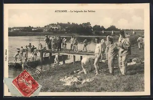 AK Auxonne, la baignade des soldats