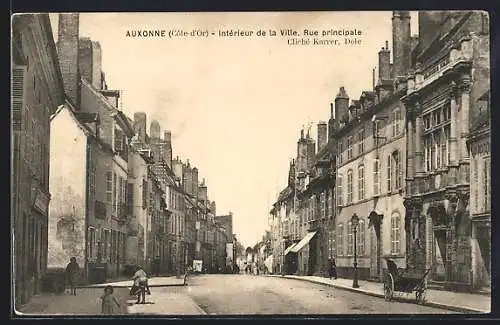 AK Auxonne, Intérieur de la Ville, Rue Principale