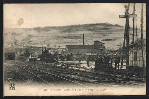 AK Côte-d`Or, Tunnel de Blaisy, Côté Sud, et voies ferrées