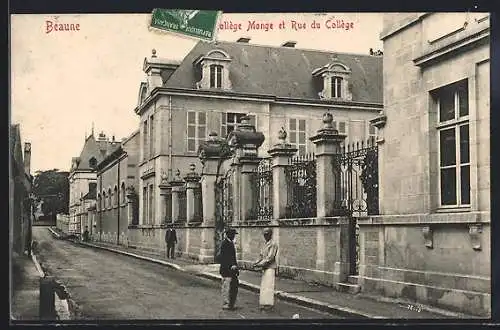 AK Beaune, Collège Monge et Rue du Collège