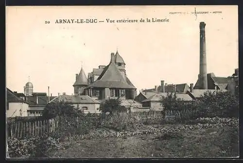 AK Arnay-le-Duc, Vue extérieure de la Limerie