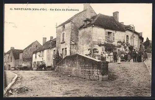 AK Montbard, Un Coin du Faubourg