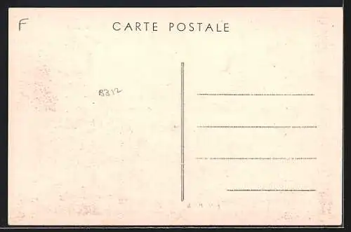 AK Ahuy, Rue du Tillot mit Wohnhäusern und Stromleitungen