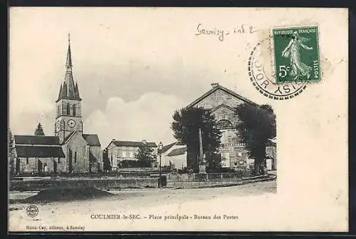 AK Coulmier-le-Sec, Place principale, Bureau des Postes