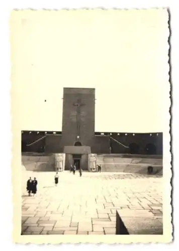 3 Fotografien Ansicht Hohenstein /Olsztynek, Das Tannenberg-Nationaldenkmal, 1938