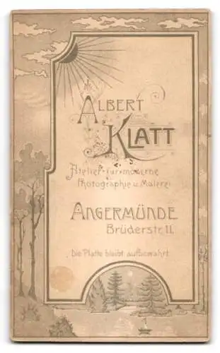 Fotografie Albert Klatt, Angermünde, Uffz. in Uniform mit Schützenschnur und Ordensband