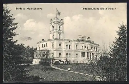 AK Posen, Truppenübungsplatz, Schloss Weissenburg