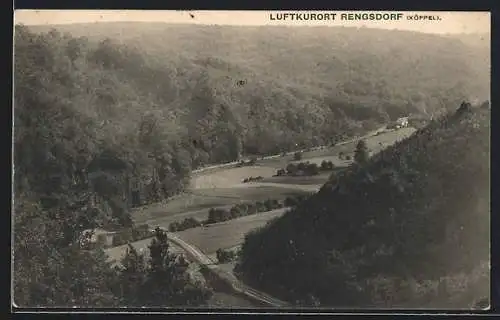 AK Rengsdorf /Köppel, Panorama mit Strassenpartie