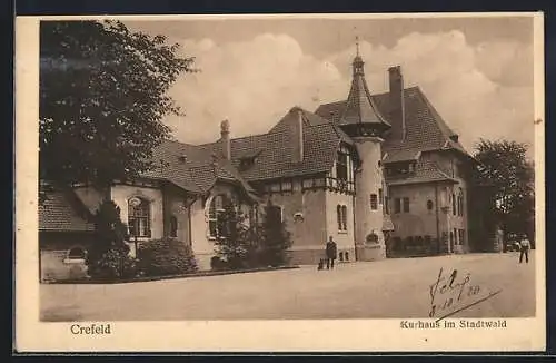 AK Crefeld, Kurhaus im Stadtwald