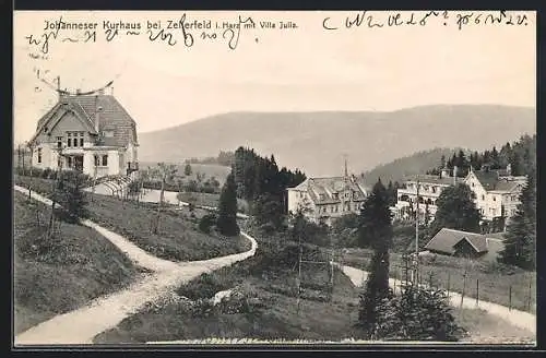 AK Zellerfeld i. Harz, Johanneser Kurhaus mit Villa Julia