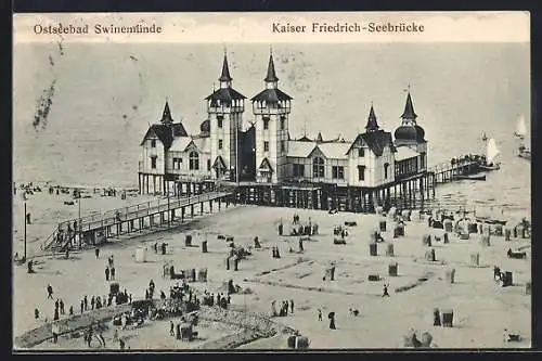 AK Swinemünde, Kaiser-Friedrich-Seebrücke