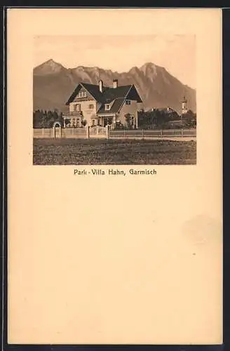 AK Garmisch, Hotel Park-Villa Hahn