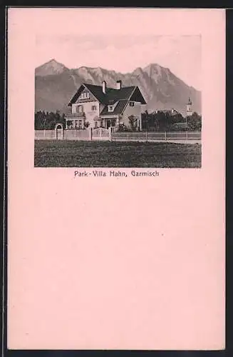 AK Garmisch, Das Hotel Park-Villa Hahn