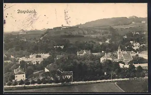 AK Wien, Dornbach, Teilansicht aus der Vogelschau