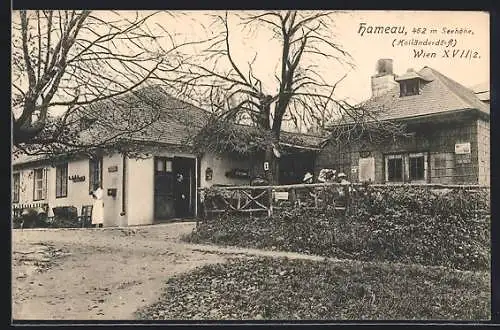 AK Wien, Hameau, Blick zum Holländerdörfl