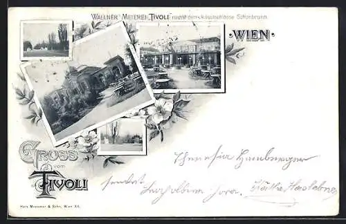 AK Wien, Restaurant Wallner`s Meierei Tivoli