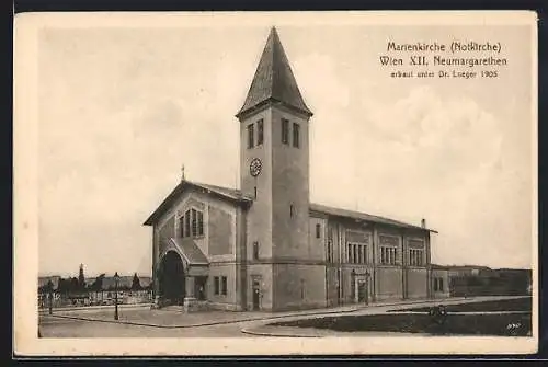 AK Wien, Neumargarethen, Marienkirche, erbaut 1905