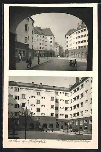 AK Wien, Am Fuchsenfeld, Wohnhausbauten der Gemeinde