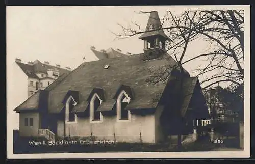 AK Wien, Erlöserkirche, Böcklinstrasse