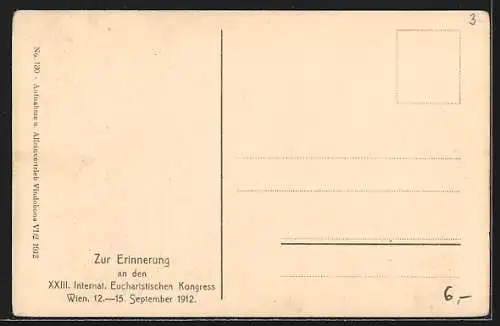 AK Wien, Kaiser-Jubiläumskirche, Erzherzog Karlplatz, Regierungsjubiläum Kaiser Franz Josef I.