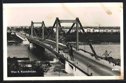 AK Wien, Reichsbrücke und Umgebung