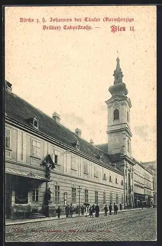 AK Wien, Kirche z. h. Johannes der Täufer, Taborstrasse