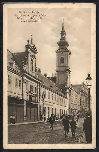 AK Wien, Kirche und Kloster der Barmherzigenbrüder, Taborstrasse 14