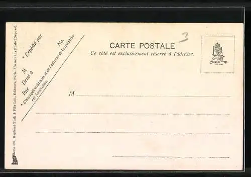 AK Zwei Katzen sitzen in einem Porzellankorb