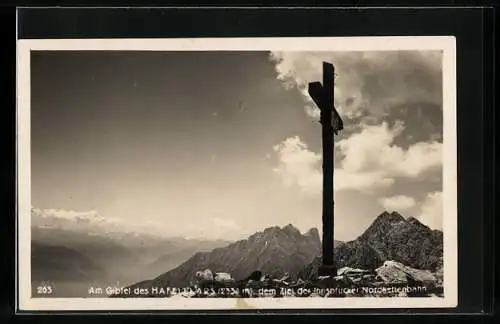 AK Gipfelkreuz auf dem Hafelekar