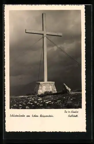 AK Soldatenkreuz am hohen Krippenstein