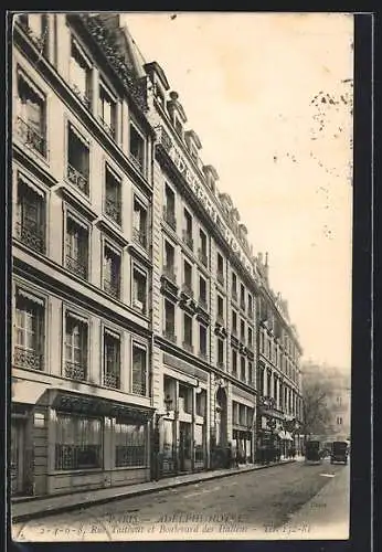 AK Paris, Adelphi-Hotel, 2-8 Rue Taitbout et Boulevard des Italiens
