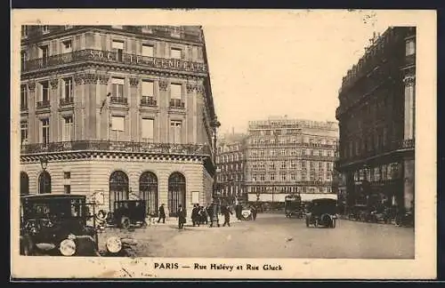 AK Paris, Rue Helévy et Rue Gluck