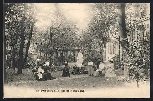 AK Paris, Maison de Famille Rue de Maubeuge