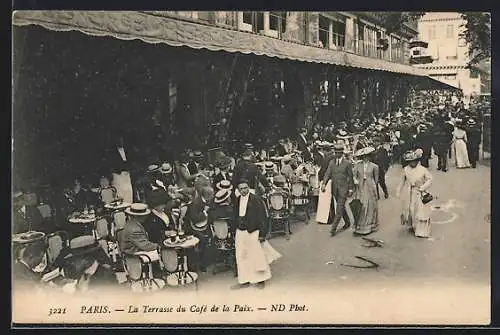 AK Paris, La Terrasse du Café de la Paix