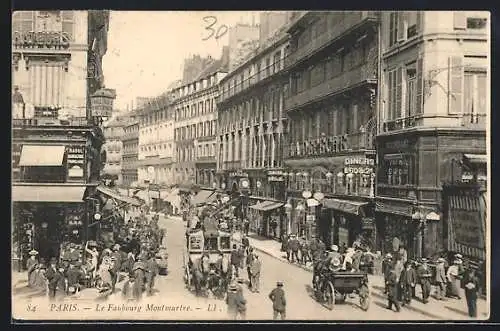 AK Paris, Le Faubourg Montmatre