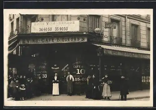 Foto-AK Paris, Rue Trousseau, Vins - Café - Liquers