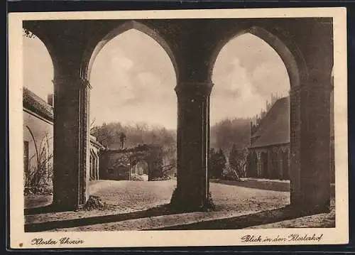 AK Chorin, Blick in den Klosterhof