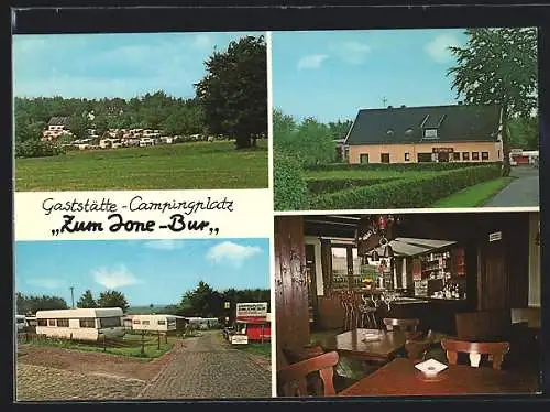 AK Monschau-Img., Gaststätte und Campingplatz Zum Jone-Bur, Bes. H. Indenhuck, Grünentalstrasse