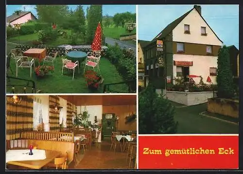 AK Bad Bertrich /Kennfus, Gasthaus und Pension Zum gemütlichen Eck, Bes. V. Johann, Moselblickstr. 37