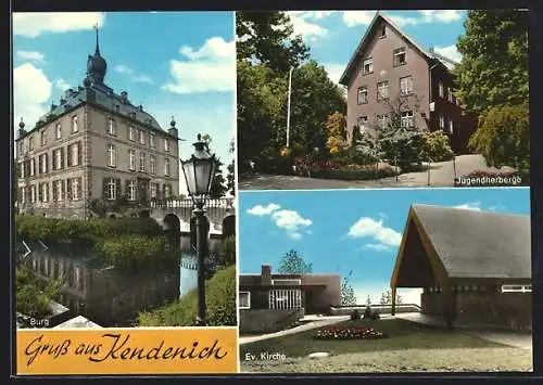 AK Kendenich, Jugendherberge, Burg, Ev. Kirche