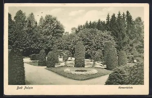 AK Bad Polzin, Konzertplatz im Sonnenschein